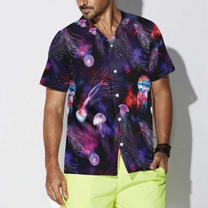 Vibrant Galaxy Print Button-Down Shirt - Size Large” Size Large” Preowned